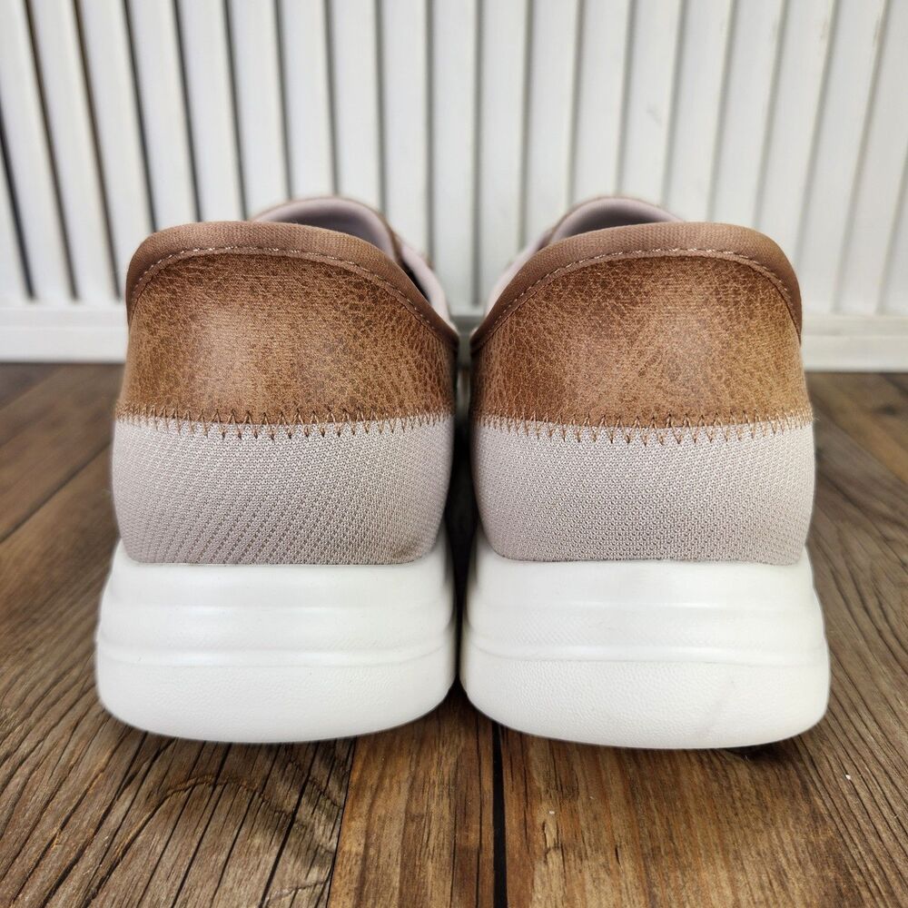 Skechers Slip-Ins On-The-Go Flex Palmilla Boat Shoes Women's 9 Taupe Hands Free - Picture 4 of 11